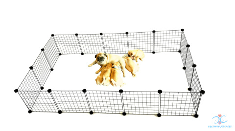 Dog playpen CandC 5x3 180x110 cm